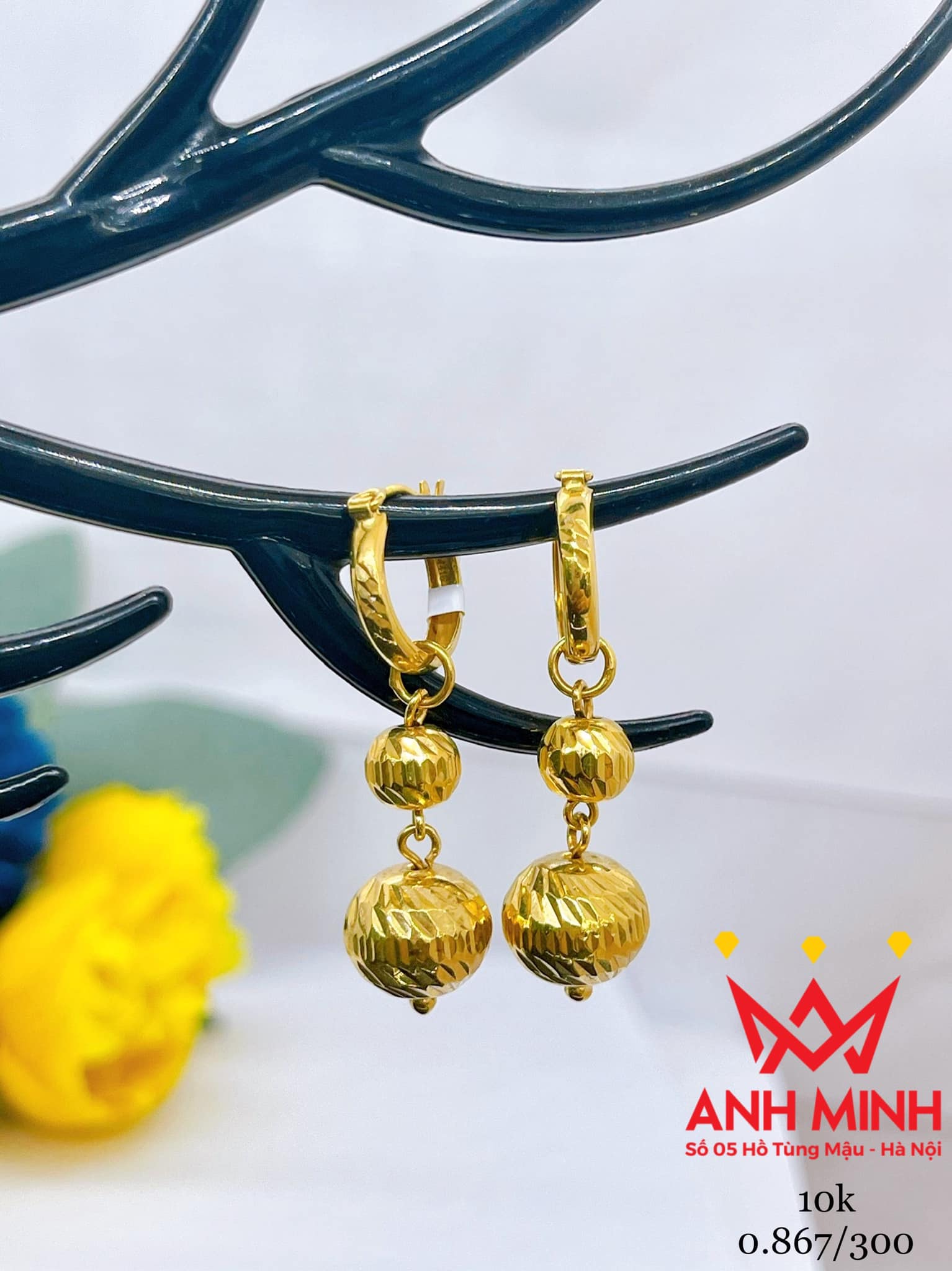 Mua Khuyên Tai Nữ Đính Đá, Bông Tai Dáng Dài Mạ Vàng 18k Cao Cấp Namoo  Jewelry(nhiều mẫu) giá rẻ nhất | TecKi.Vn